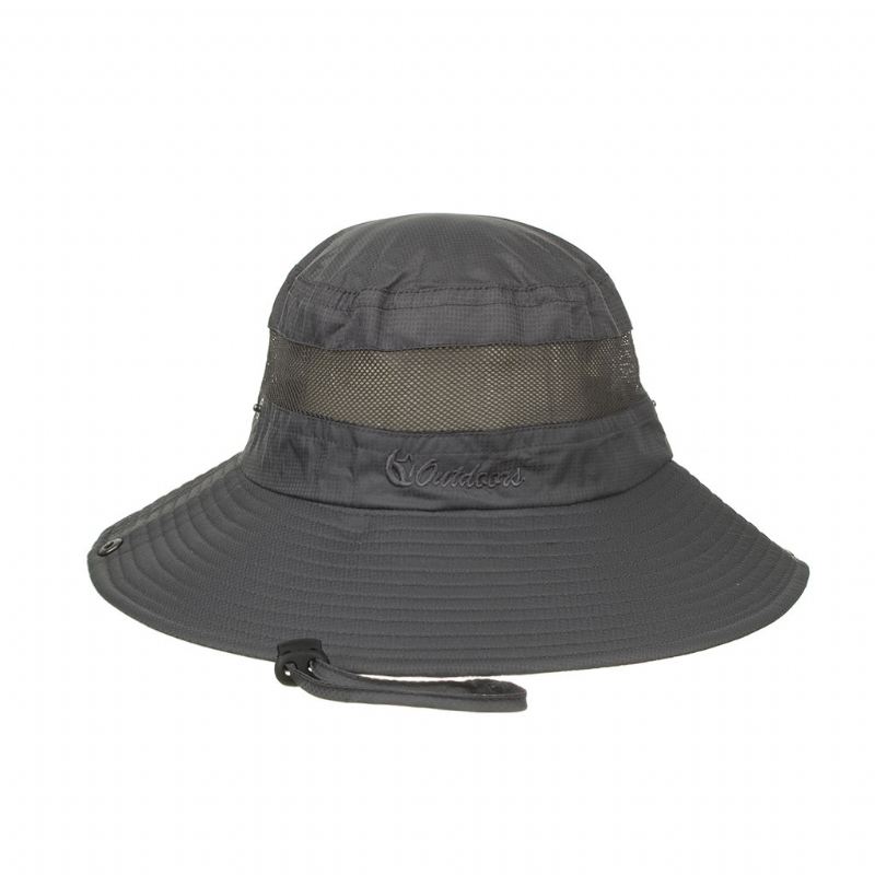 Mesh Åndbar Ensfarvet Solcreme Fisherman Hat Basin Hat