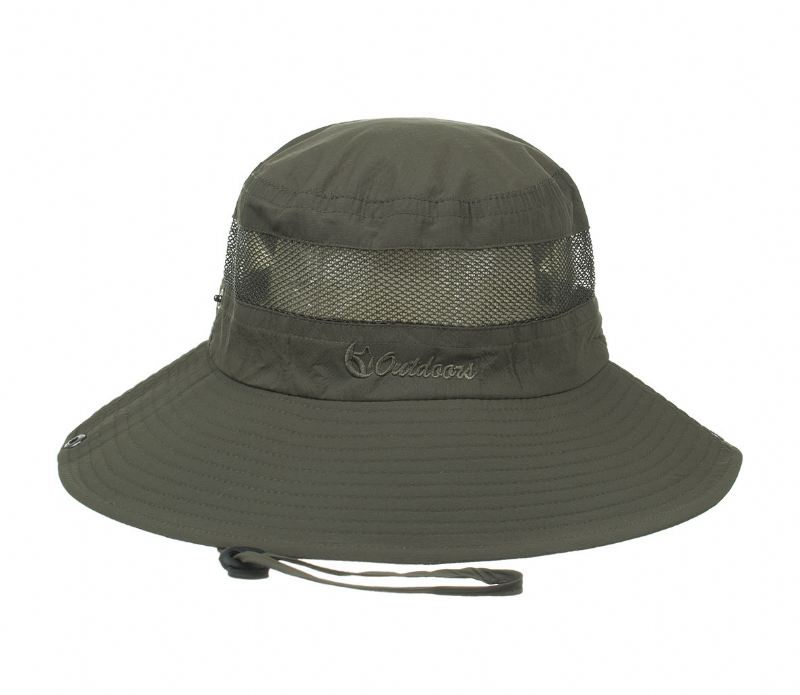 Mesh Åndbar Ensfarvet Solcreme Fisherman Hat Basin Hat