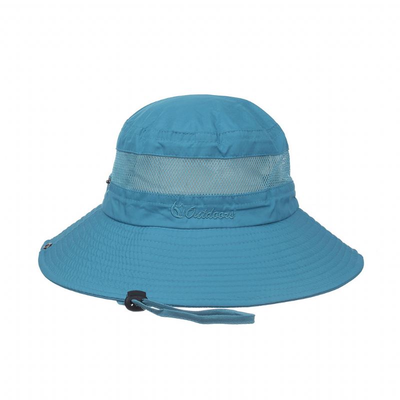 Mesh Åndbar Ensfarvet Solcreme Fisherman Hat Basin Hat