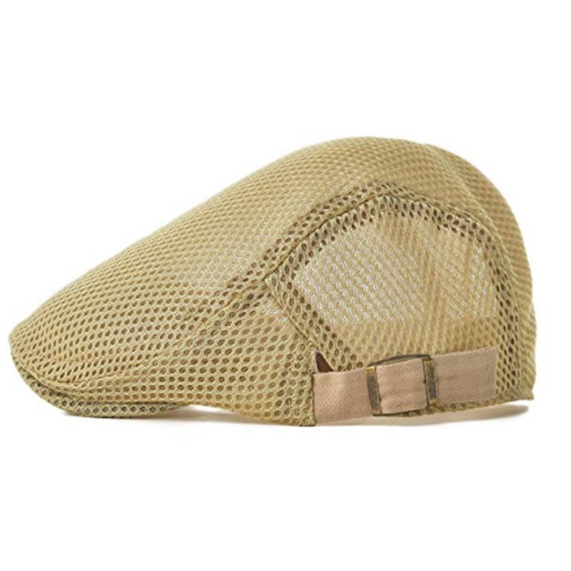 Mesh Justerbar Newsboy Baret Ivy Flat Cap