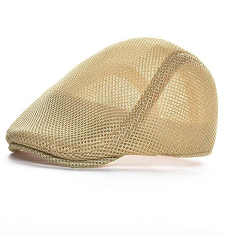 Mesh Justerbar Newsboy Baret Ivy Flat Cap