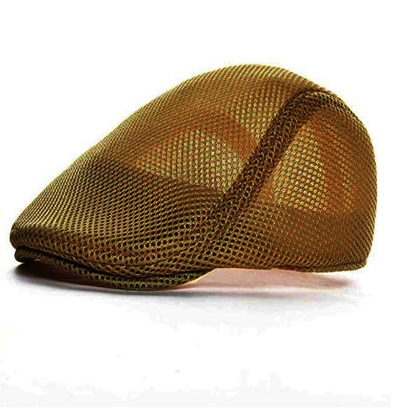 Mesh Justerbar Newsboy Baret Ivy Flat Cap