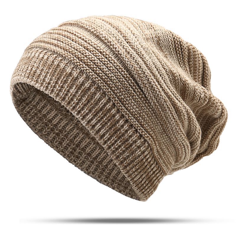 Mode Winter Warm Knit Hat Outdoor Plus Size Plus Velvet Øreværn Beanie Cap Til Mænd Kvinder