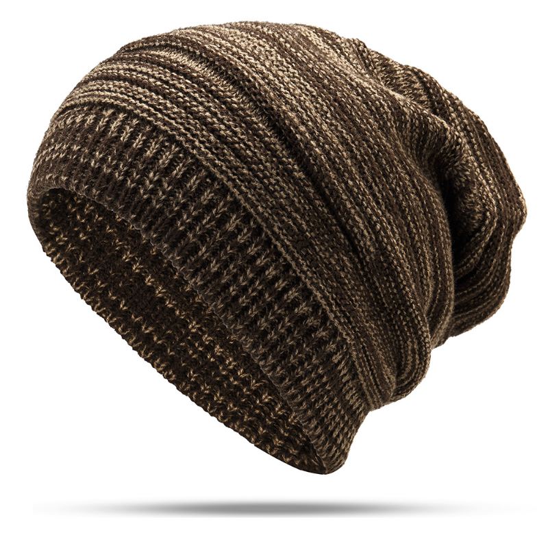 Mode Winter Warm Knit Hat Outdoor Plus Size Plus Velvet Øreværn Beanie Cap Til Mænd Kvinder