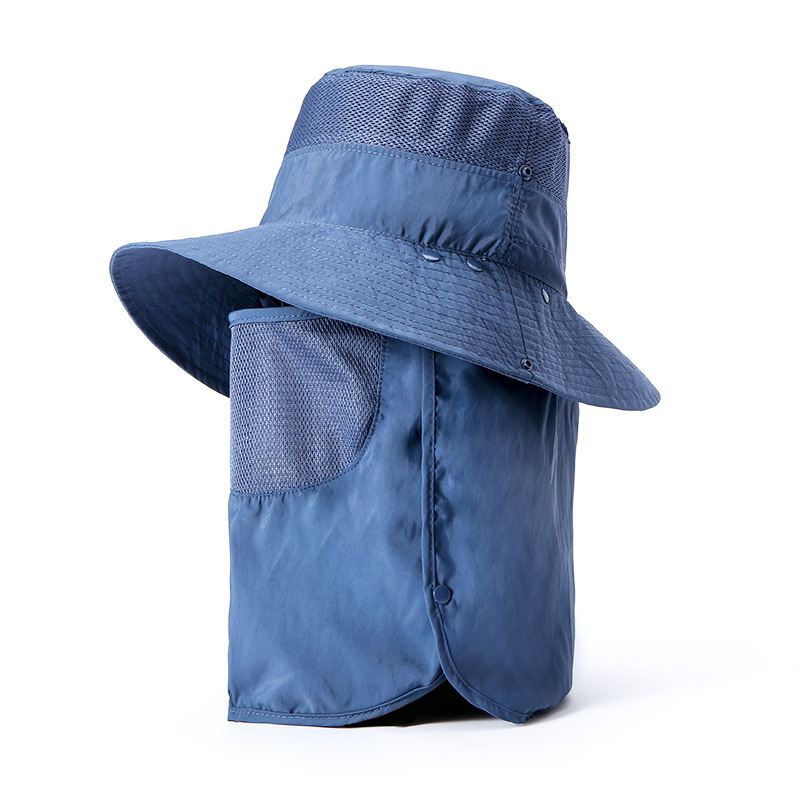 Multifunktion Udendørs Klatring Fiskeri Turisme Brim Sun Fisherman Hat Sommer Mænd Multifunktion Bucket Hat Solbeskyttelseshætte