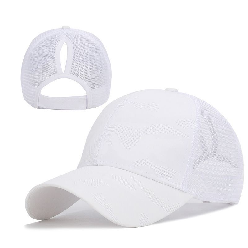 Ny Ankomst Dame Sommer Mode Sport Hestehale Baseball Cap Kvinder Rodet Bolle Baseball Hat