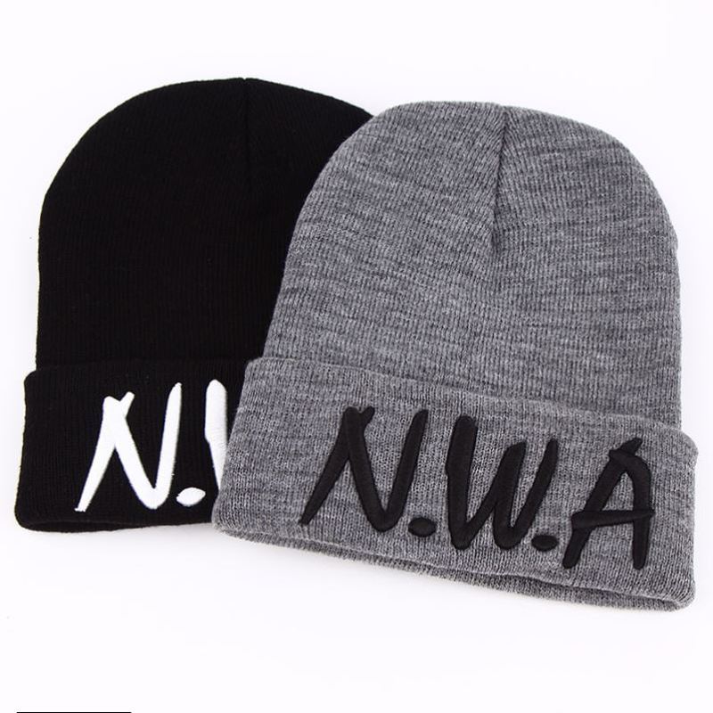 Nye Skullies Beanies Gangsta Nwa Strikkede Vinterhuer