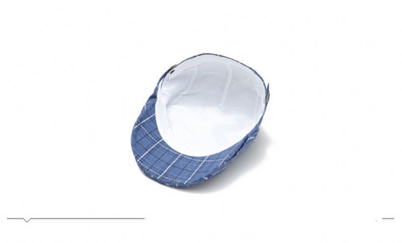 Peaked Cap Forward Cap Plaid Baseball Cap Visir Beret Sun Hat