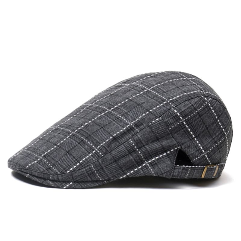 Peaked Cap Forward Cap Plaid Baseball Cap Visir Beret Sun Hat