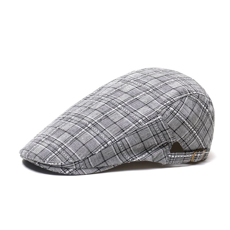 Peaked Cap Forward Cap Plaid Baseball Cap Visir Beret Sun Hat