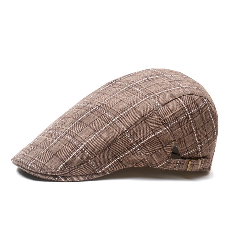 Peaked Cap Forward Cap Plaid Baseball Cap Visir Beret Sun Hat