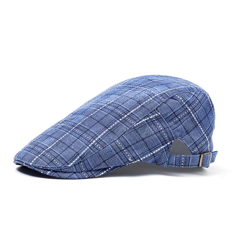 Peaked Cap Forward Cap Plaid Baseball Cap Visir Beret Sun Hat