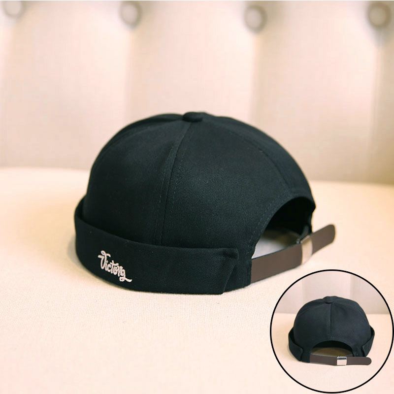 Retro Melon Hat Mand Four Seasons Hip-hop Koreansk Version Af Beret Hat Street Hipsters Hatte Uden Udhæng Udlejer Kvinder