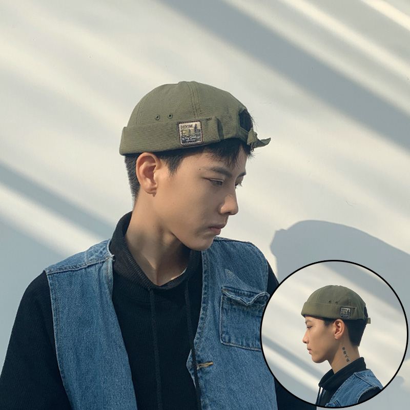 Retro Melon Hat Mand Four Seasons Hip-hop Koreansk Version Af Beret Hat Street Hipsters Hatte Uden Udhæng Udlejer Kvinder