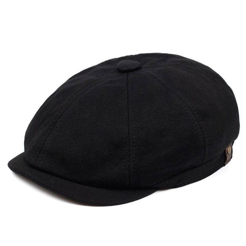 Retro Mode Mandlig Britisk Vild Baret Ottekantet Hat