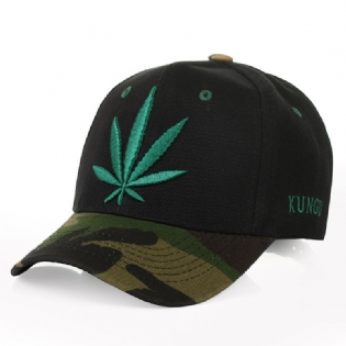 Simple Green Maple Leaf Hamp Leaf Caps Mænd Og Kvinder Baseball Caps Shopping