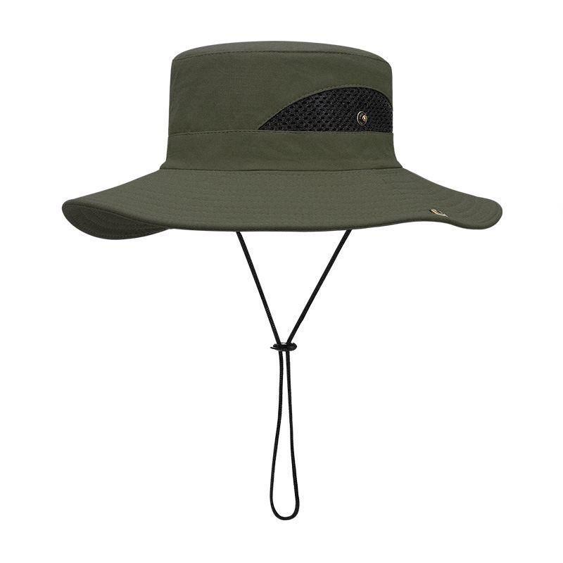 Sommer Fisherman Hat Solcreme Uv Åndbar Bærbar Fiskesolskygge Bjergbestigning Big Rim Hat