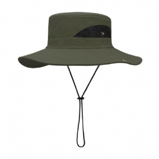 Sommer Fisherman Hat Solcreme Uv Åndbar Bærbar Fiskesolskygge Bjergbestigning Big Rim Hat