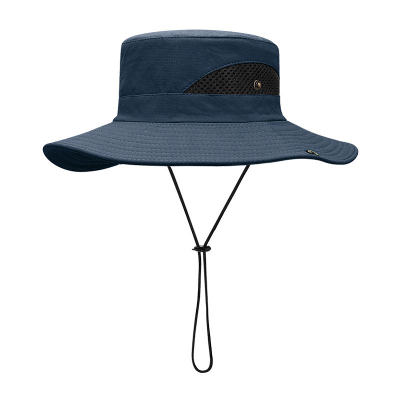 Sommer Fisherman Hat Solcreme Uv Åndbar Bærbar Fiskesolskygge Bjergbestigning Big Rim Hat