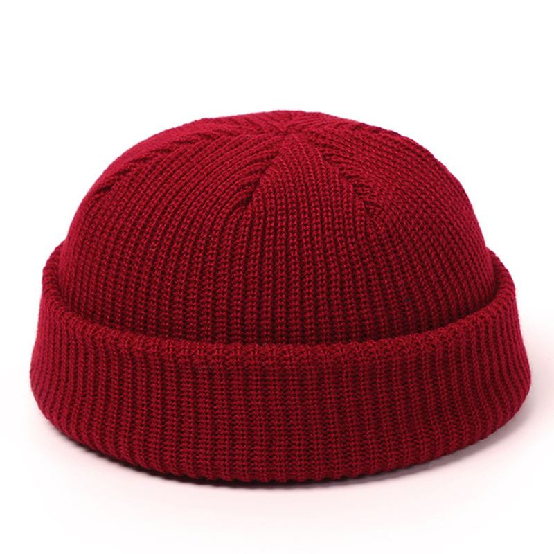 Strikkede Huer Til Kvinder Skullcap Mænd Beanie Hat Winter Retro