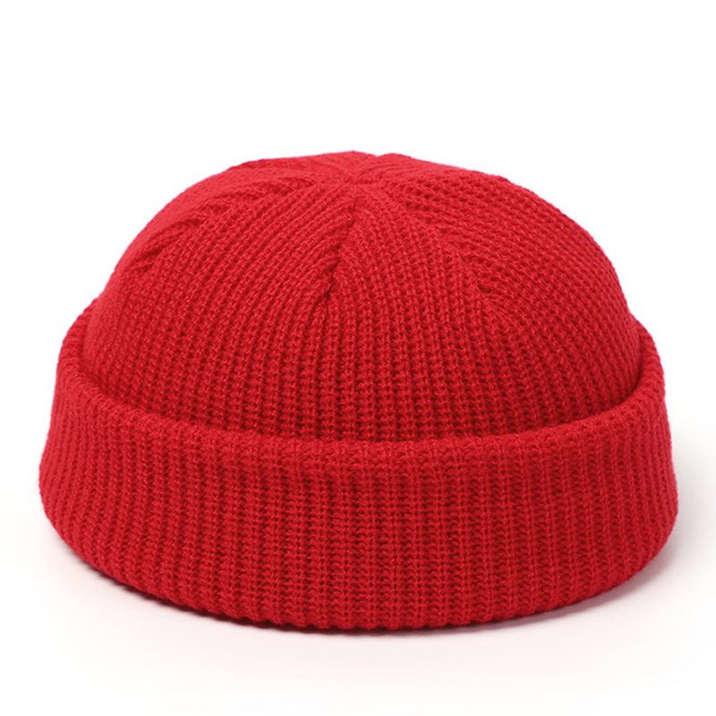 Strikkede Huer Til Kvinder Skullcap Mænd Beanie Hat Winter Retro