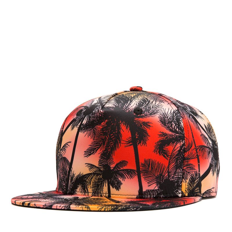 Tropical Wind Coconut Flad Hat Blade Hip Hop Hat Baseball Cap