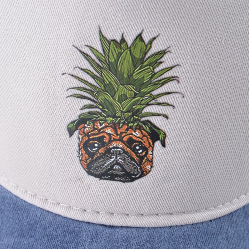 Unisex Ananas Baseballkasket Vasket Kasket Hip Hop-kasket Med Nitter