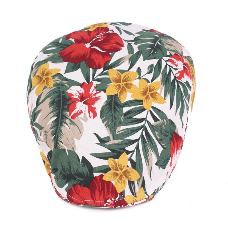 Unisex Blomsterprint Fra Vogue Bomuldsbaskerhat