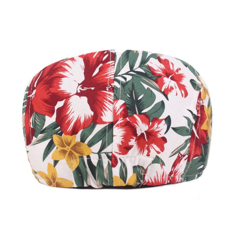 Unisex Blomsterprint Fra Vogue Bomuldsbaskerhat