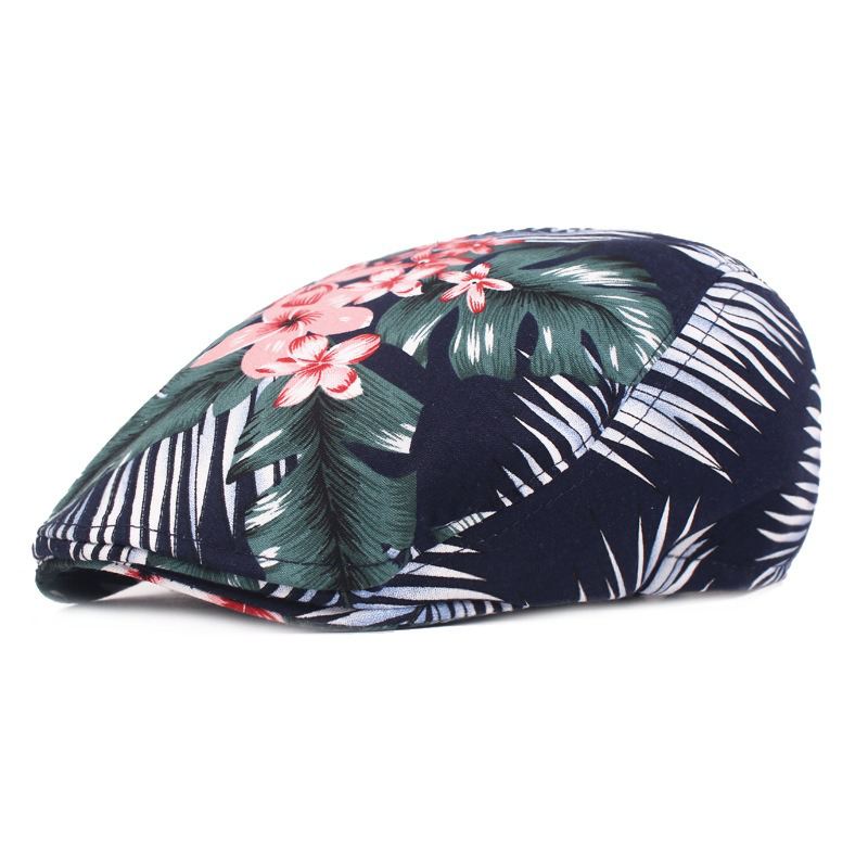 Unisex Blomsterprint Fra Vogue Bomuldsbaskerhat