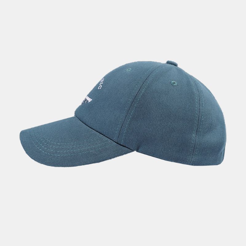 Unisex Bogstaver Broderi Baseball Hatte Bomuld Små Fisk Mønster Enkel Solcreme Ivy Cap