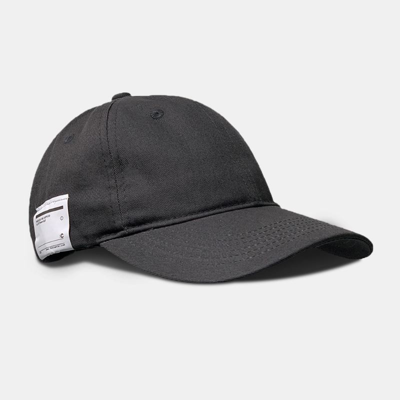 Unisex Bomuldssidelabel Patch Casual Mode Justerbar Solcreme Baseball Caps