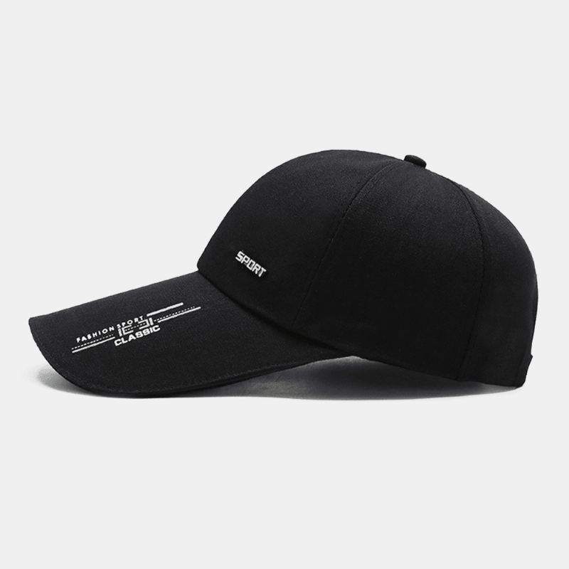 Unisex Casual Canvas Forlæng Rand Taske Rand Baseball Cap Udendørs Cykling Fiskeri Solsejl Justerbar Hat