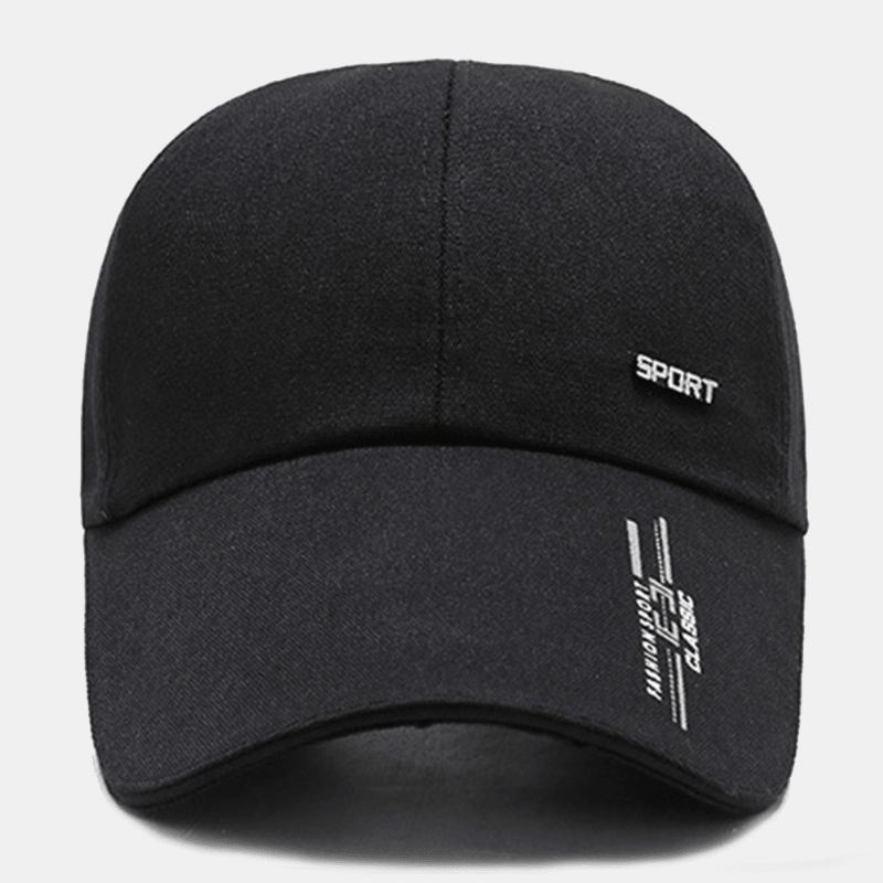 Unisex Casual Canvas Forlæng Rand Taske Rand Baseball Cap Udendørs Cykling Fiskeri Solsejl Justerbar Hat