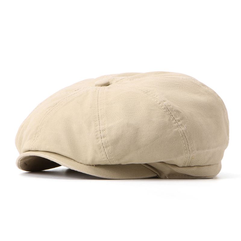 Unisex Ensfarvede Simple Bomuldsbaskerhatte