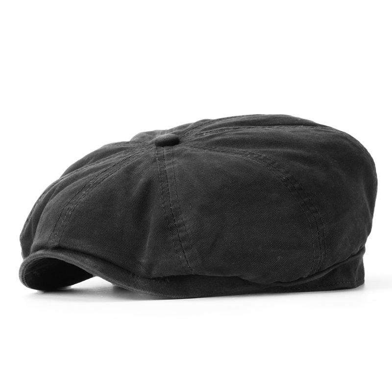 Unisex Ensfarvede Simple Bomuldsbaskerhatte