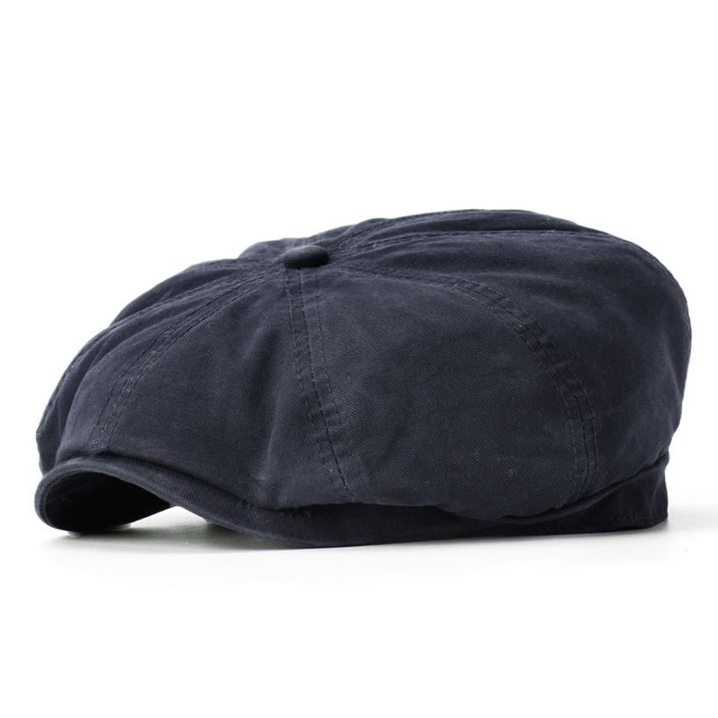 Unisex Ensfarvede Simple Bomuldsbaskerhatte