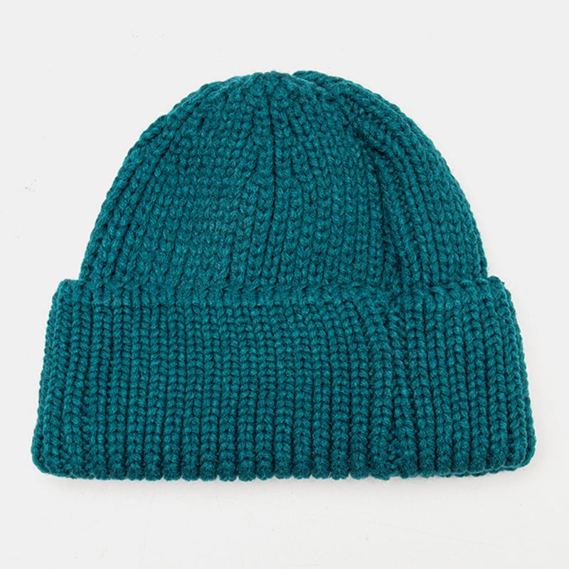 Unisex N-letter Mønster Strikkede Kasketter Mode Afslappet Justerbar Elastisk Kasket Skull Cap Kanteløs Beanie Landlord Cap