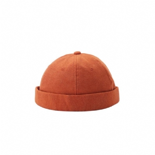 Unisex Street Yuppie Hat Bogstaver Broderede Udlejer Hat Græskar Basker Tidevand Brimless Hatte