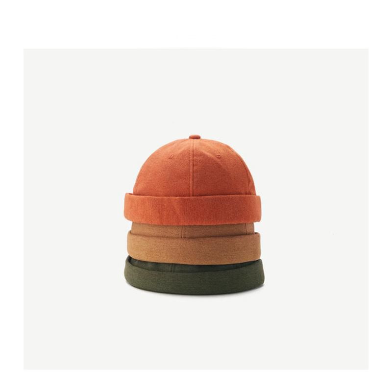 Unisex Street Yuppie Hat Bogstaver Broderede Udlejer Hat Græskar Basker Tidevand Brimless Hatte