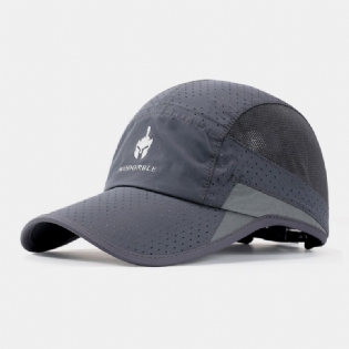 Unisex Ultratynd Hurtigttørrende Mesh Hat Åndbar Foldbar Udendørs Sports Visir Baseball Hat Solhat