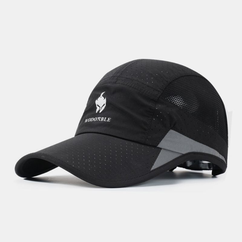 Unisex Ultratynd Hurtigttørrende Mesh Hat Åndbar Foldbar Udendørs Sports Visir Baseball Hat Solhat