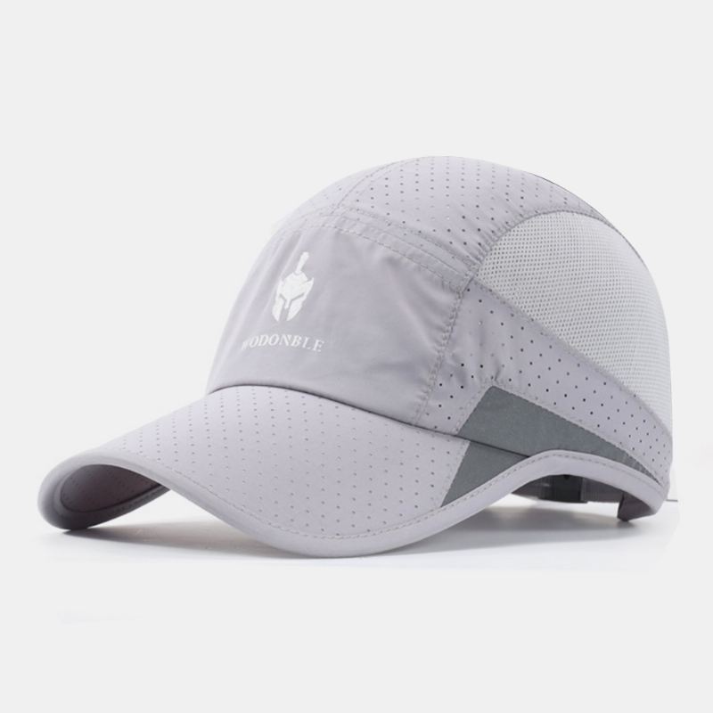 Unisex Ultratynd Hurtigttørrende Mesh Hat Åndbar Foldbar Udendørs Sports Visir Baseball Hat Solhat