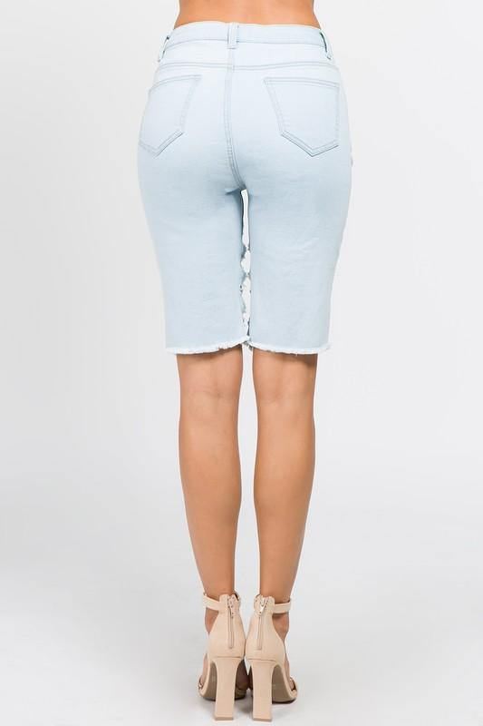 Cutoff Med Kæde Bermuda Shorts