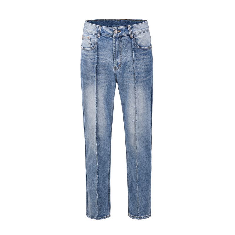 High Street Mode Stitching Slim Jeans