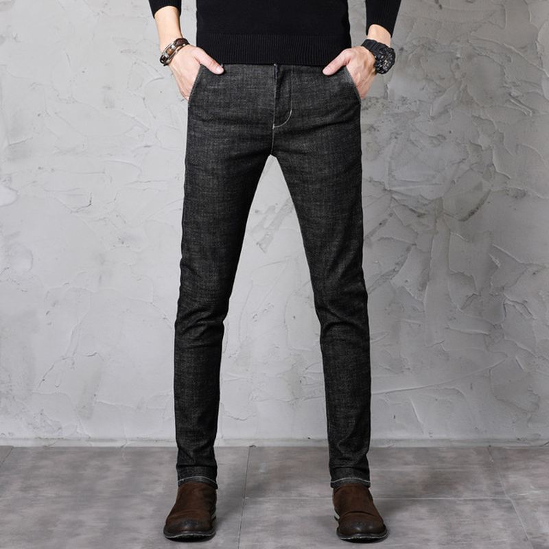 Mænd Feet Slim Jeans Ungdom Casual Bukser Elastiske Bukser