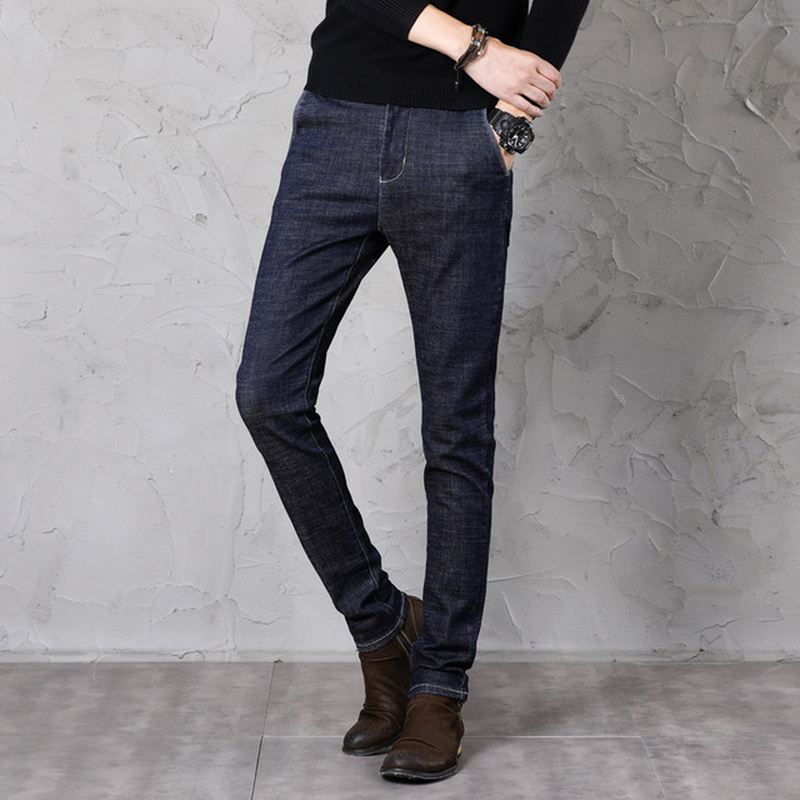 Mænd Feet Slim Jeans Ungdom Casual Bukser Elastiske Bukser