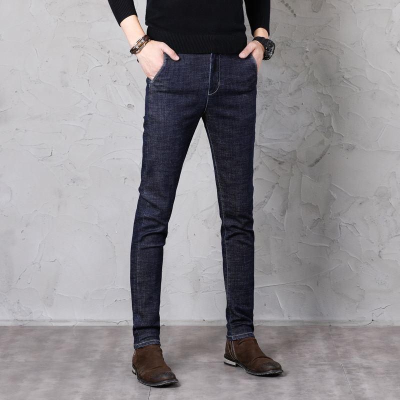 Mænd Feet Slim Jeans Ungdom Casual Bukser Elastiske Bukser