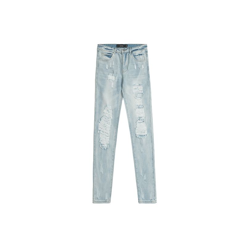 Mænds Løse High Street Rippede Jeans