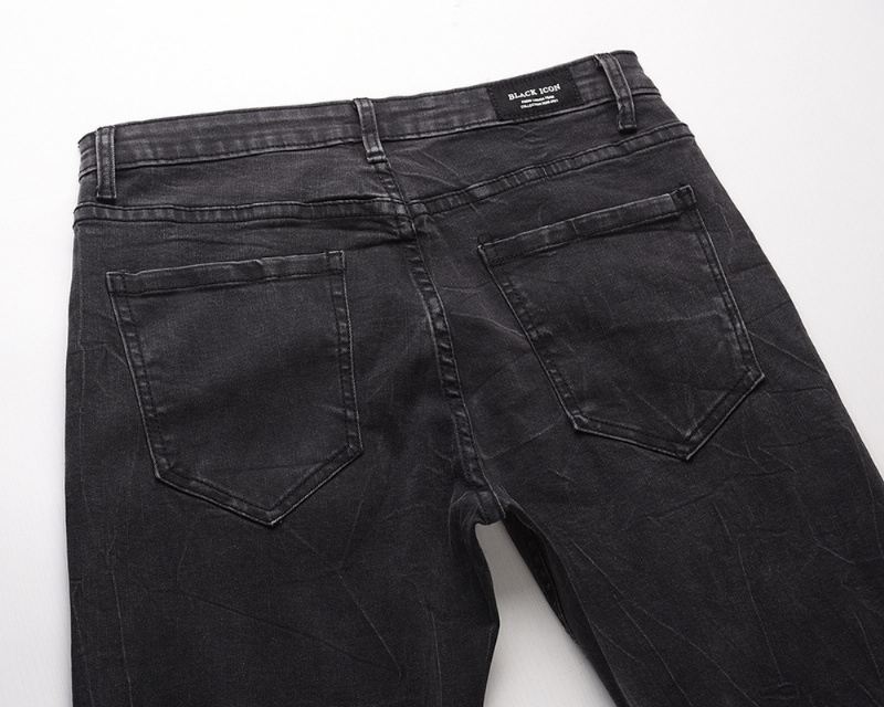 Snowflake Washed Slim-fit Jeans